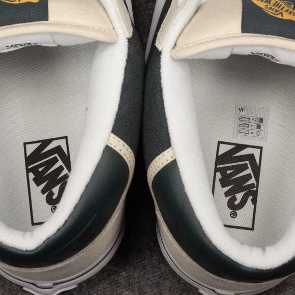 Vans Knu Mid Turtledove Beige Dark Green Skateboard Sneakers Mens Size 11.5 - Picture 11 of 12